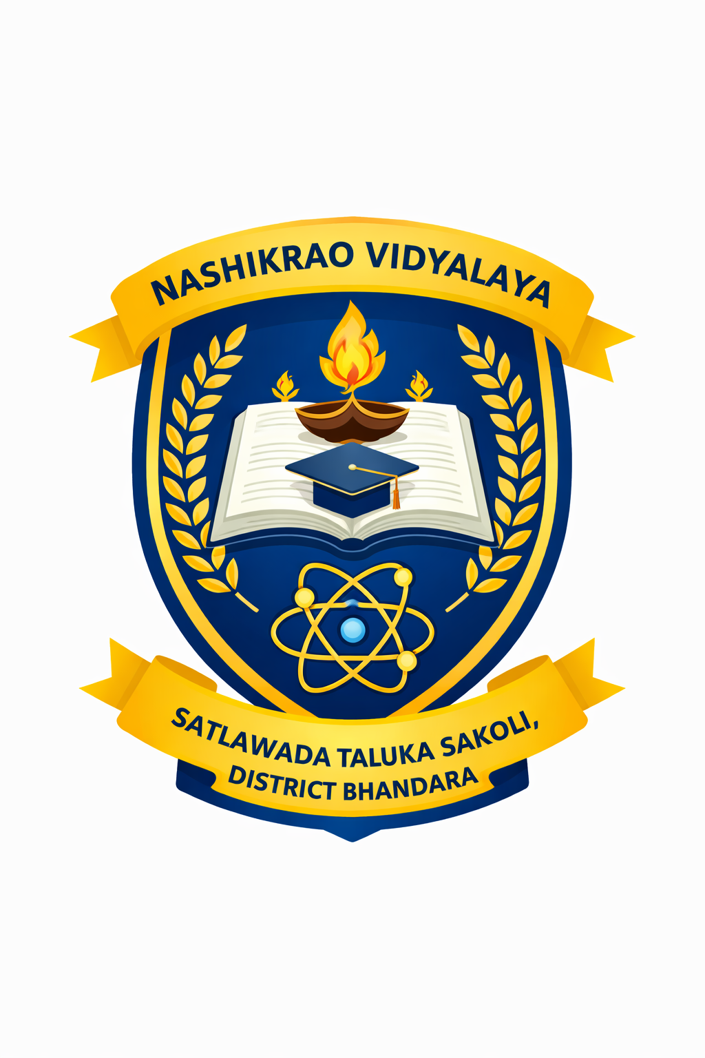 Nashikrao Vidyalaya, Satlawada logo
